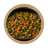 The IV Bar Website Recipes Images-Spiced Chickpea & Spinach Pan Spiced Chickpea & Spinach Pan Recipe